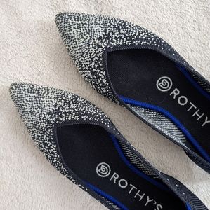 Rothy's The Point Ombre Metallic Flats